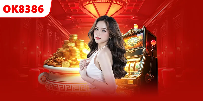 Giao diện trang chủ OK8386 hiện đại.